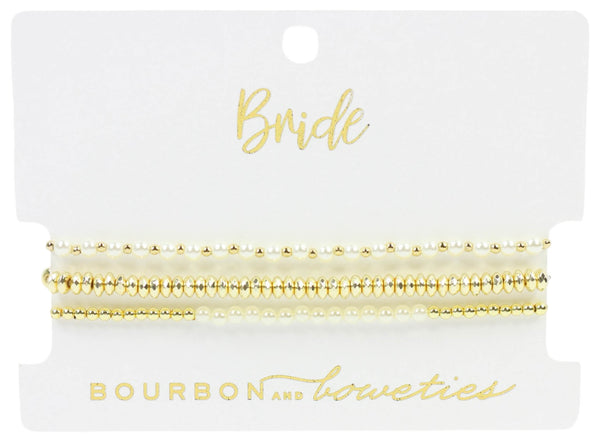 The Bride Stretchy Stack - Pearl Bar