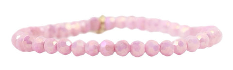 Stacker Stretch Bracelet - Blushing Pink