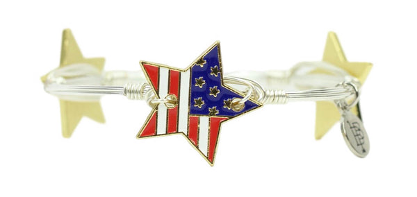 Star Flag Bangle Bracelet