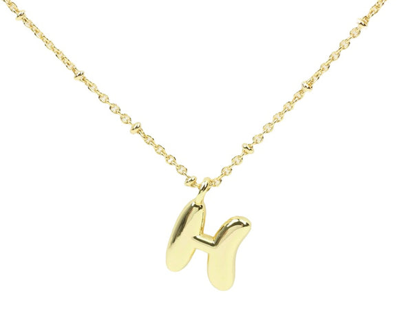 Bubble Initial Necklace