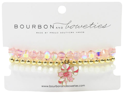 The Candy Cane Stretchy Stack - Pink