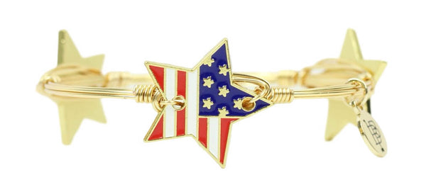Star Flag Bangle Bracelet