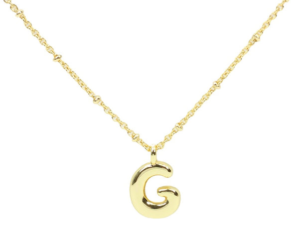 Bubble Initial Necklace