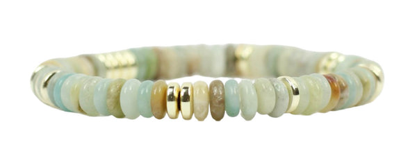Annie Stretch Bracelet - Seafoam Slice