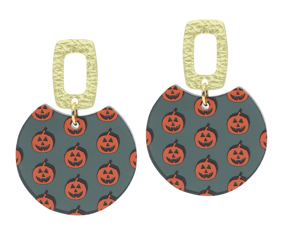The Leighton Earring - Jack O'Lantern