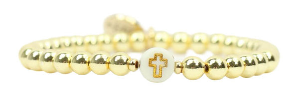 Stacker Stretch Bracelet - Cross