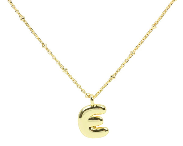 Bubble Initial Necklace