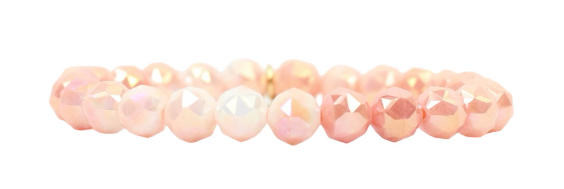 Stacker Stretch Bracelet - Peachy Sparkle