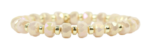 Annie Stretch Bracelet - Vanilla