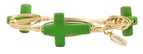 The Etta Bangle Bracelet - Green