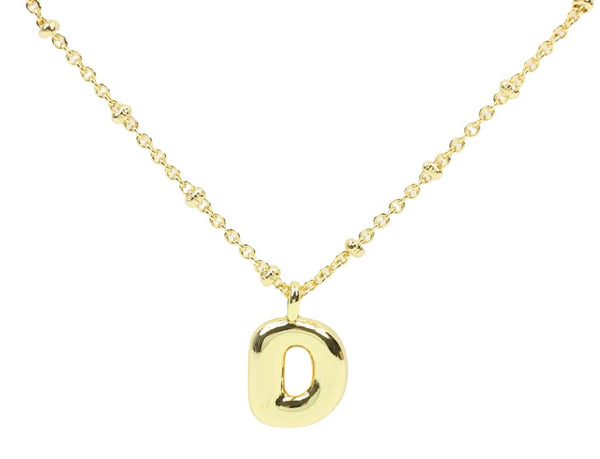 Bubble Initial Necklace