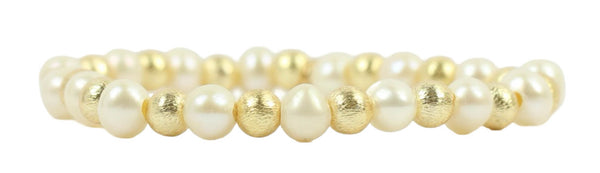 Annie Stretch Bracelet - Pearl Mix