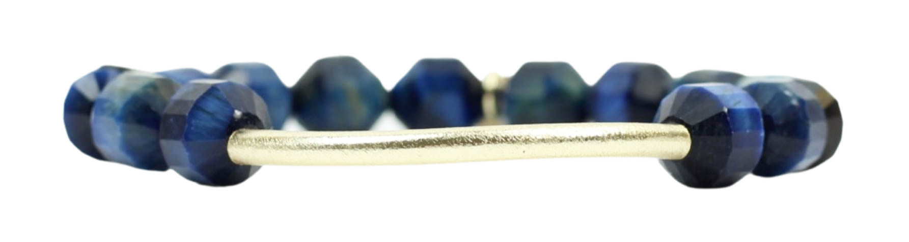 Shelby Stretch Bracelet - Blue Tigers Eye