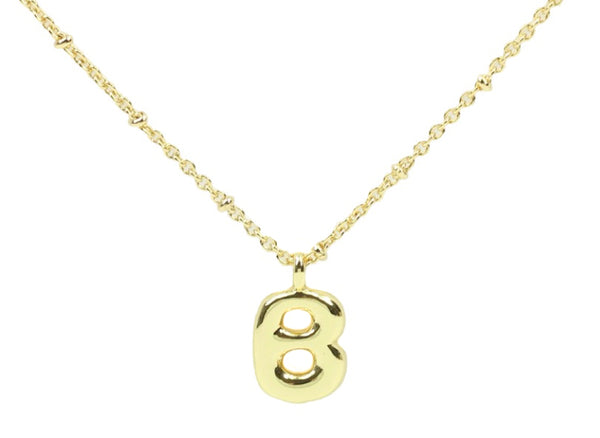 Bubble Initial Necklace