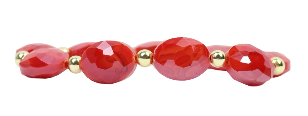 Shelby Stretch Bracelet - Red Hot