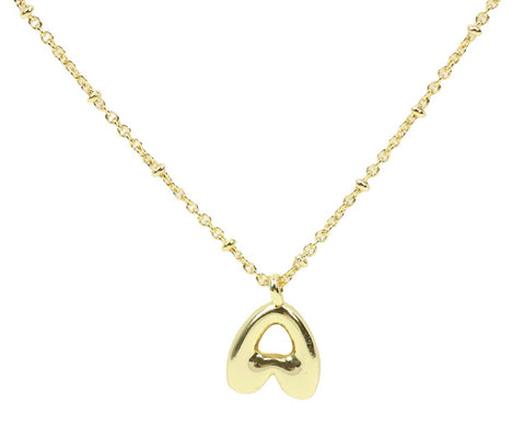 Bubble Initial Necklace