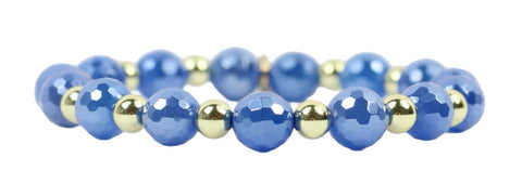 Annie Stretch Bracelet - Electric Blue