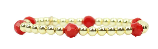 Lexi Stacker Bracelet - Bright Red