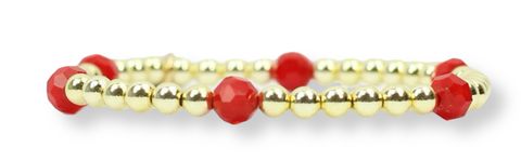 Lexi Stretch Bracelet - Bright Red