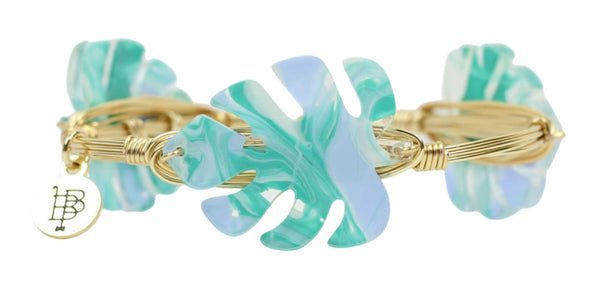 Turquoise Waters Palm Bangle Bracelet