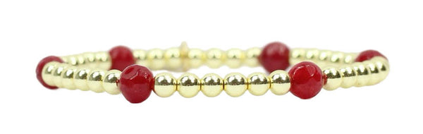 Lexi Stacker Bracelet - Maroon