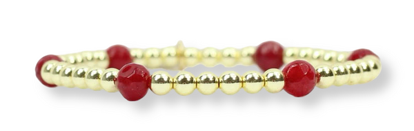 Lexi Stretch Bracelet - Maroon