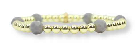 Lexi Stretch Bracelet - Grey