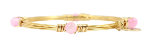 The Morgan Bangle - Pink Cat's Eye