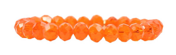 Stacker Stretch Bracelet - Clear Orange