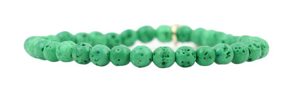 Stacker Stretch Bracelet - Green Lava