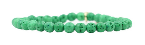 Stacker Stretch Bracelet - Green Lava