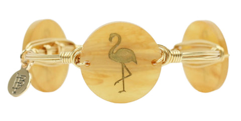 The Flamingo Bangle Bracelet - Light Tortoise