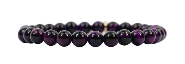 Stacker Stretch Bracelet - Purple Tigers Eye