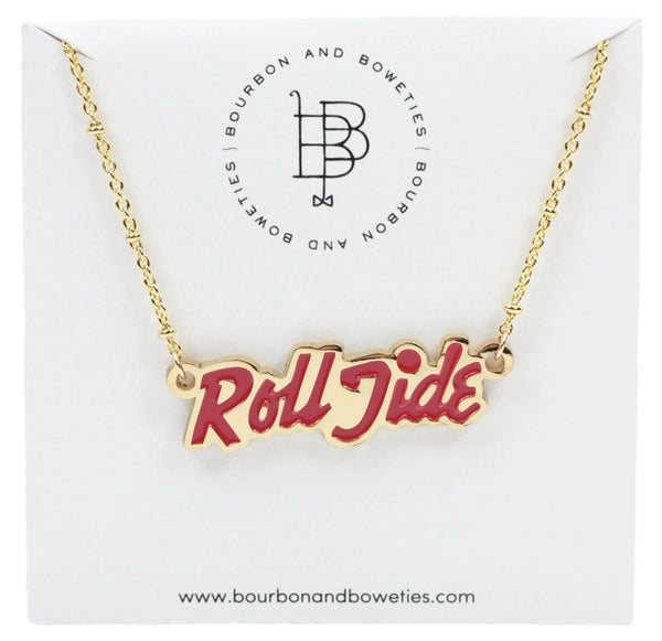 The Roll Tide Script Necklace