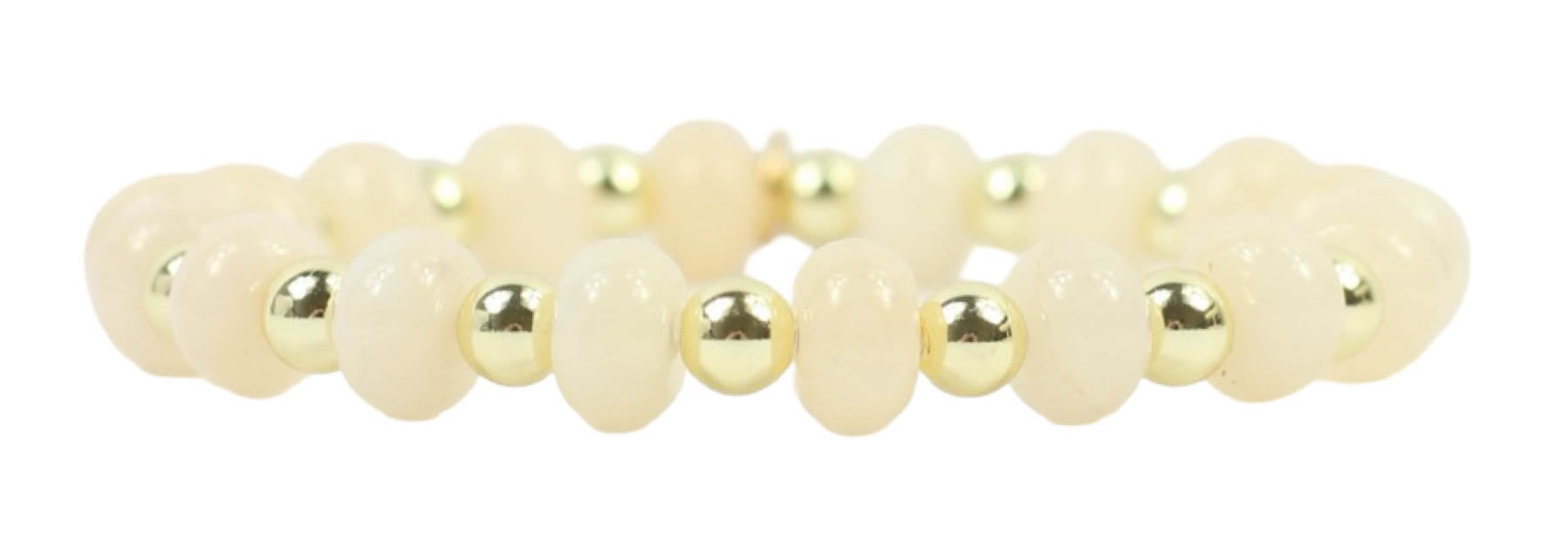 Annie Stretch Bracelet - Cream