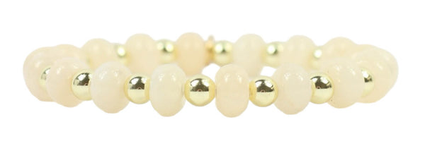 Annie Stretch Bracelet - Cream