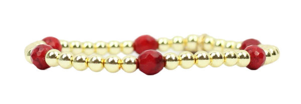 Lexi Stacker Bracelet - Red