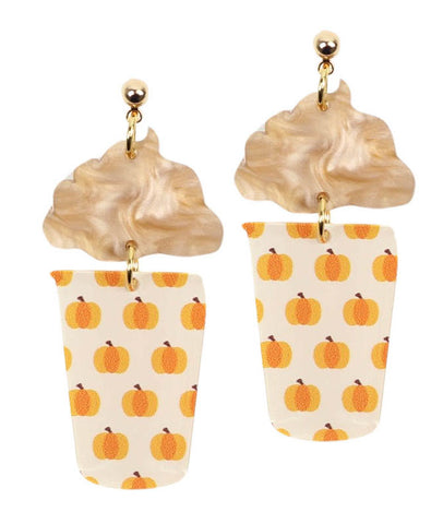 Pumpkin Spice Latte Earring