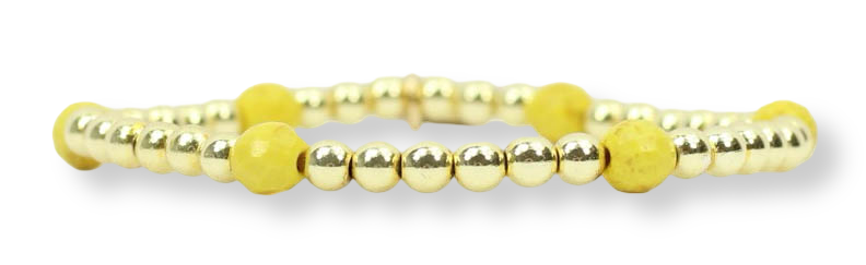 Lexi Stretch Bracelet - Yellow