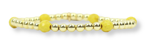 Lexi Stretch Bracelet - Yellow