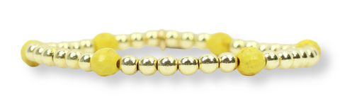 Lexi Stretch Bracelet - Yellow
