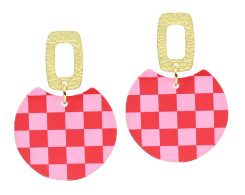 The Leighton Earring - Checkered