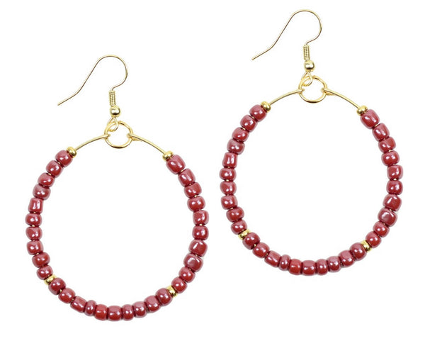 The Chloe Earring - Crimson