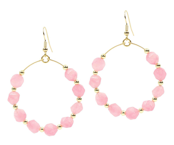 The Chloe Earring - Strawberry Pink