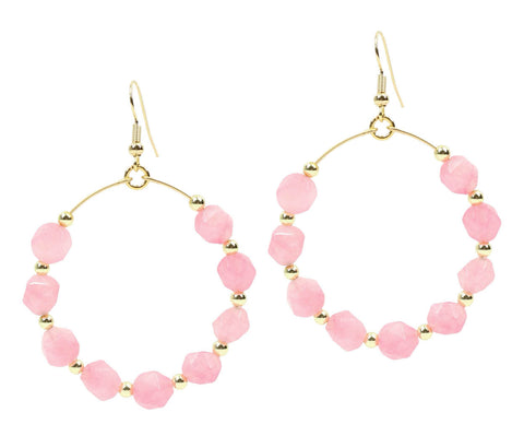 The Chloe Earring - Strawberry Pink