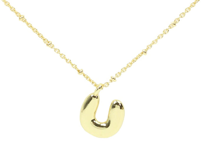 Bubble Initial Necklace