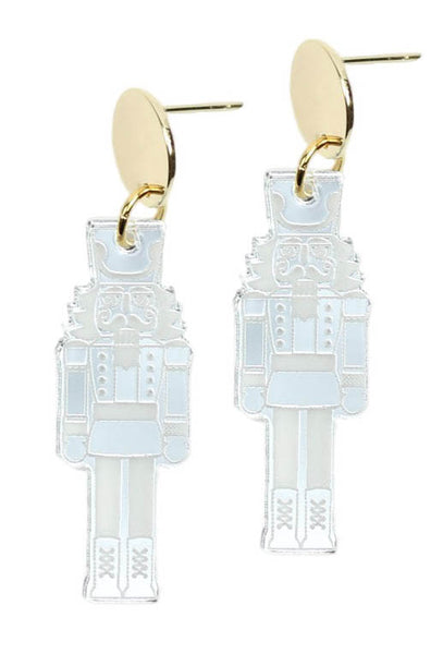 The Silver Mirror Nutcracker Earring