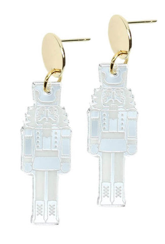The Silver Mirror Nutcracker Earring