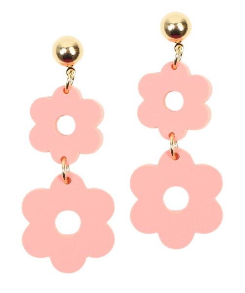 Coral Flower Earring