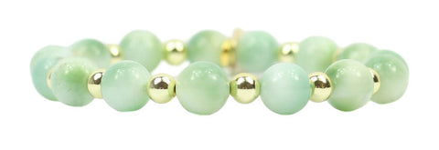 Annie Stretch Bracelet - Mint Clouds